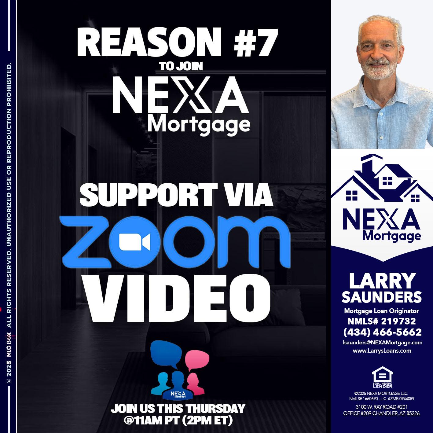 REASON 7 - Larry Saunders -Mortgage Loan Originator