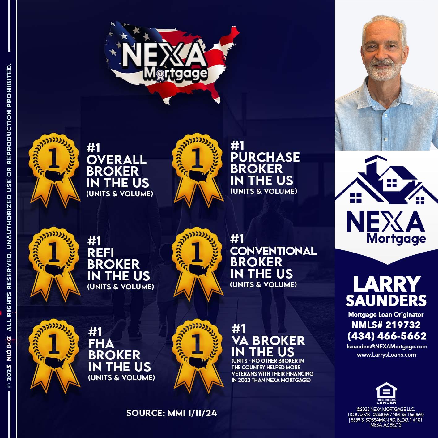 #1 - Larry Saunders -Mortgage Loan Originator