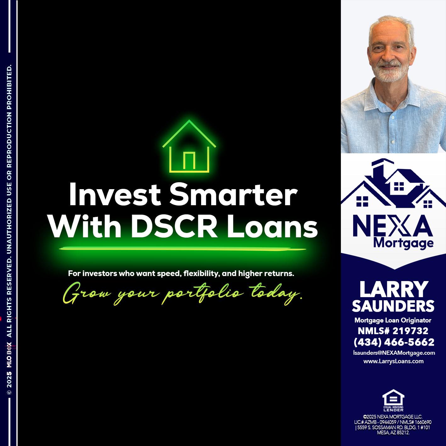 invest smarter - Larry Saunders -Mortgage Loan Originator