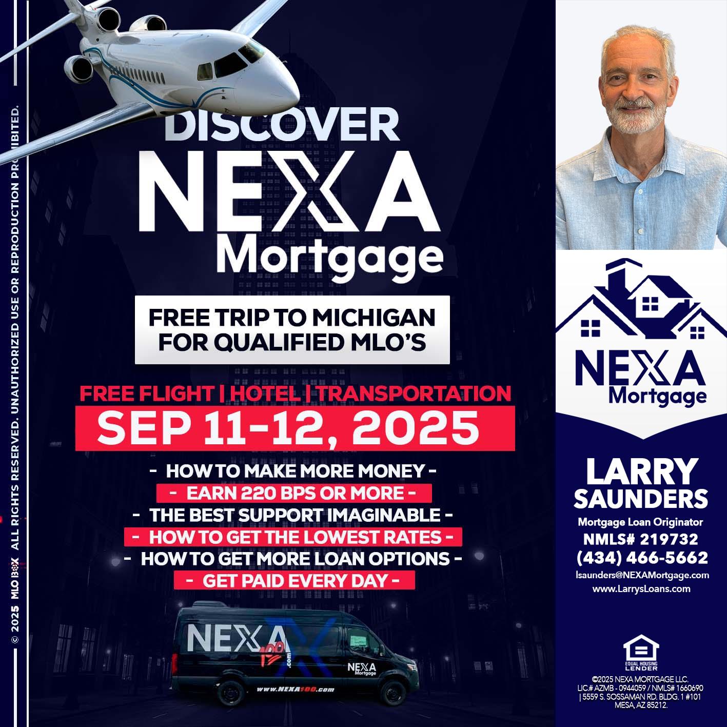 DISCOVER NEXA MORTGAGE - Larry Saunders -Mortgage Loan Originator