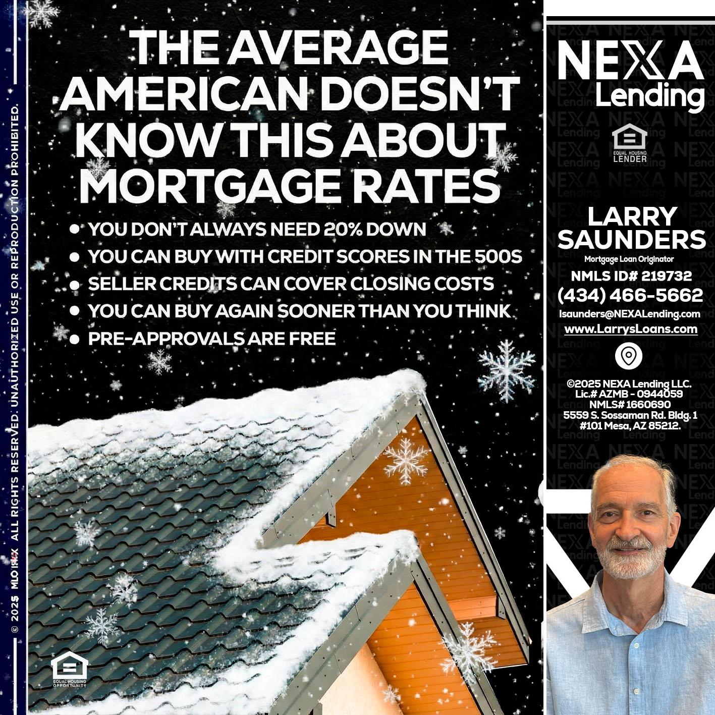 THE AVERAGE - Larry Saunders -Mortgage Loan Originator