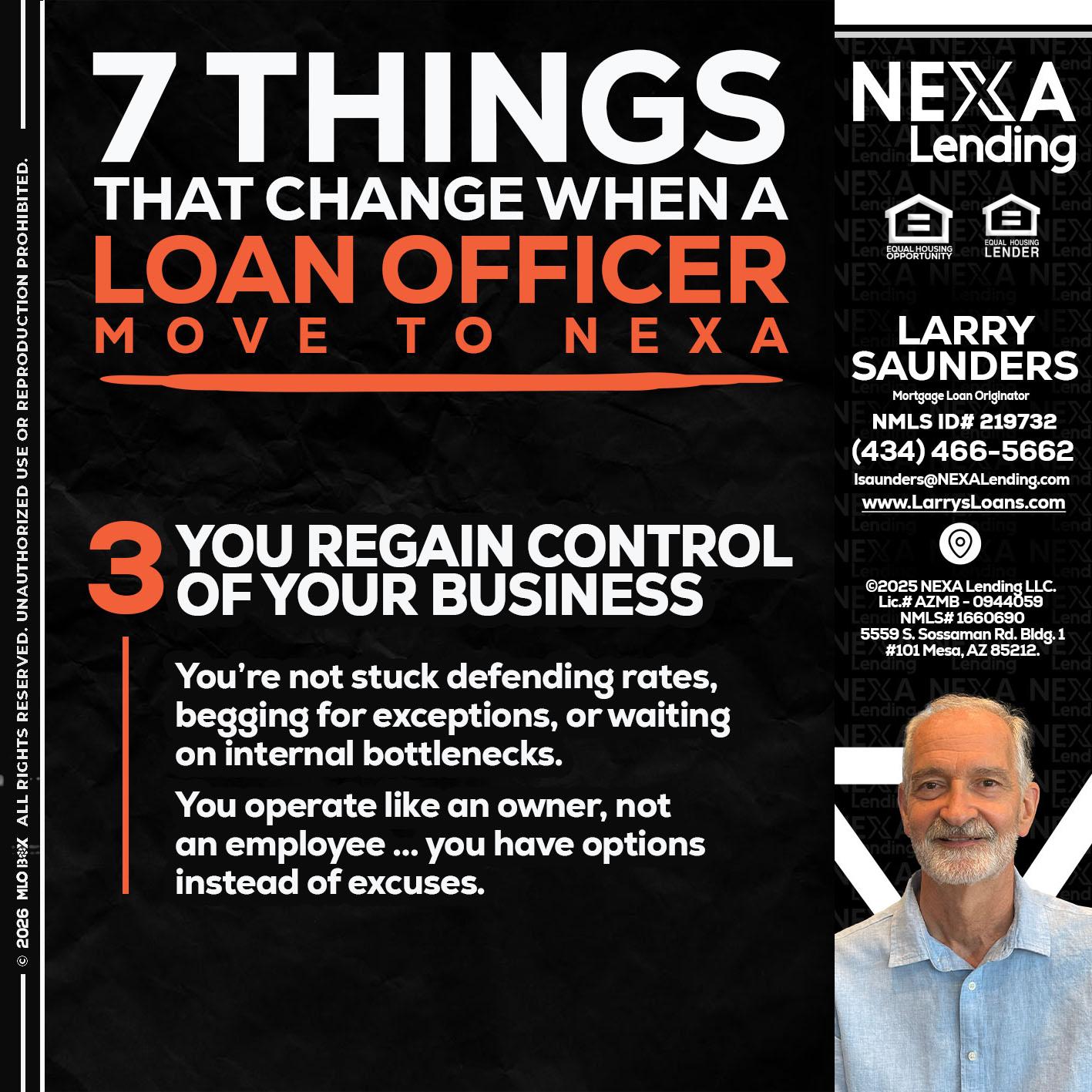 7 things (3) - Larry Saunders -Mortgage Loan Originator