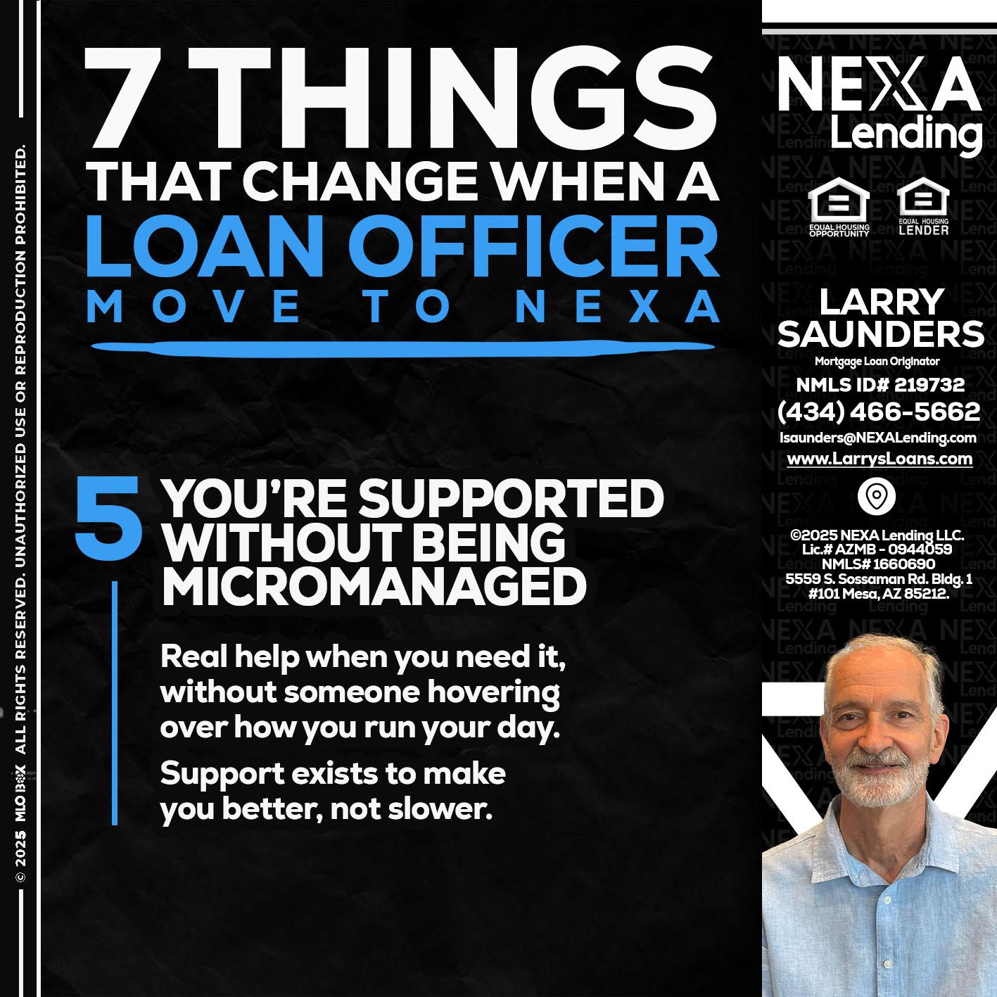 7 THINGS (5) - Larry Saunders -Mortgage Loan Originator