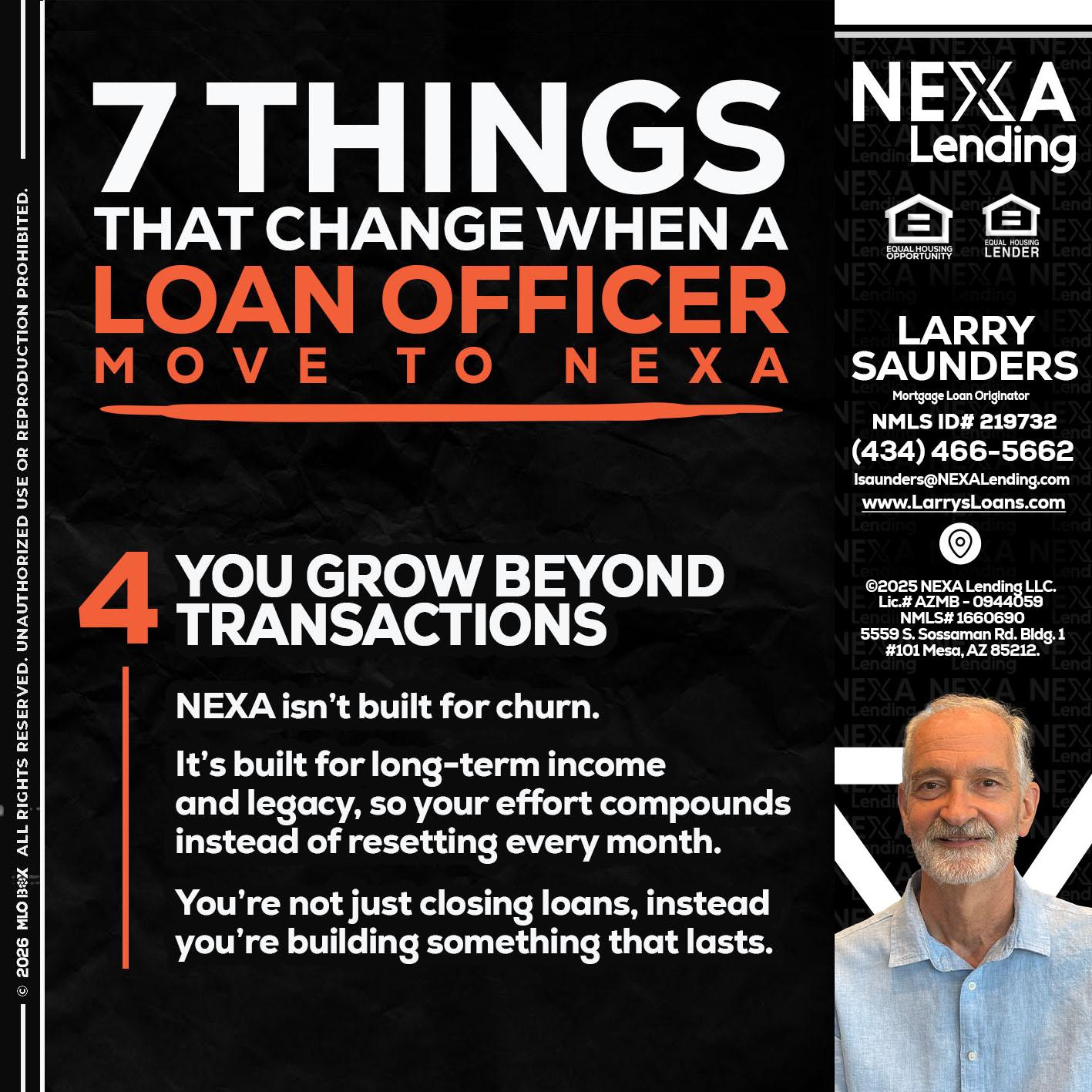 7 THINGS (4) - Larry Saunders -Mortgage Loan Originator
