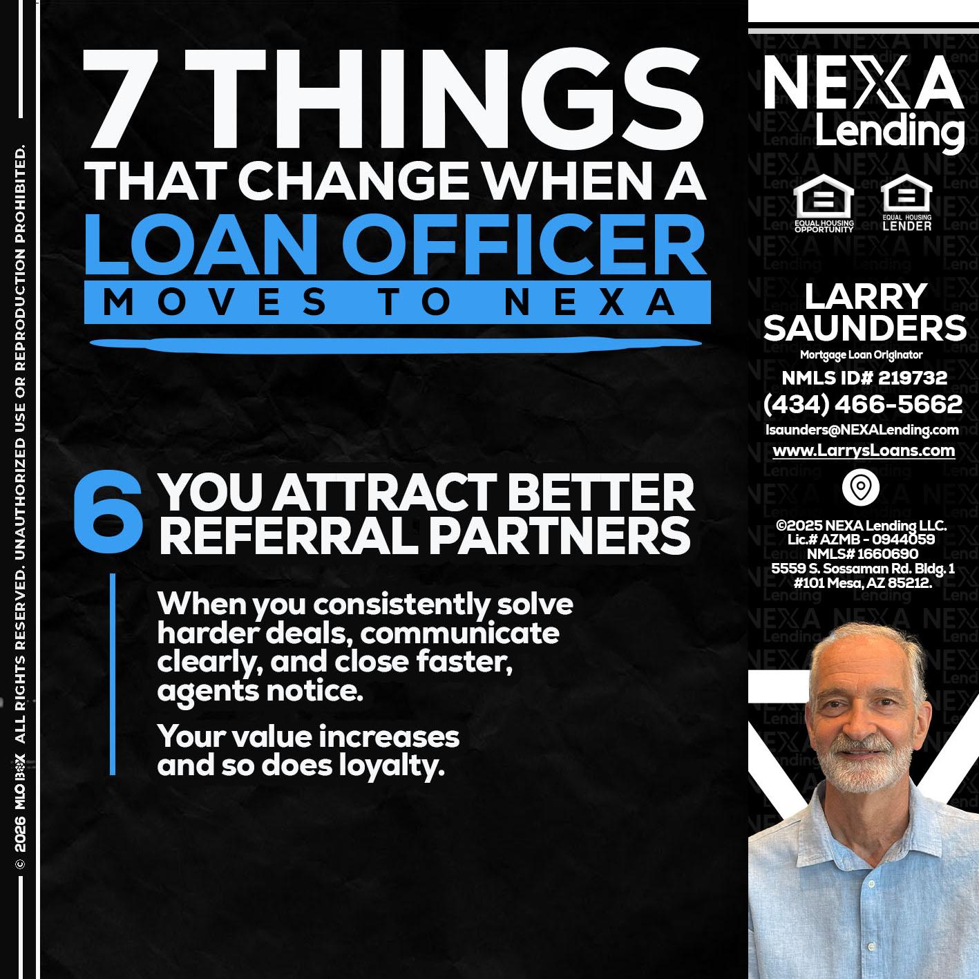 7 THINGS (6) - Larry Saunders -Mortgage Loan Originator