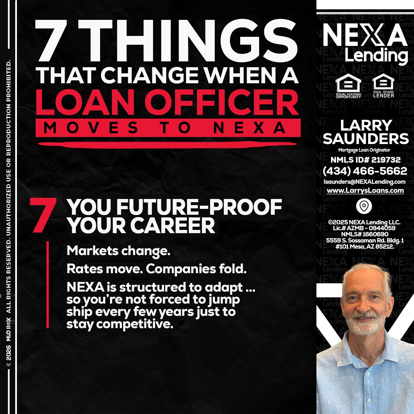 7 THINGS (7) - Larry Saunders -Mortgage Loan Originator