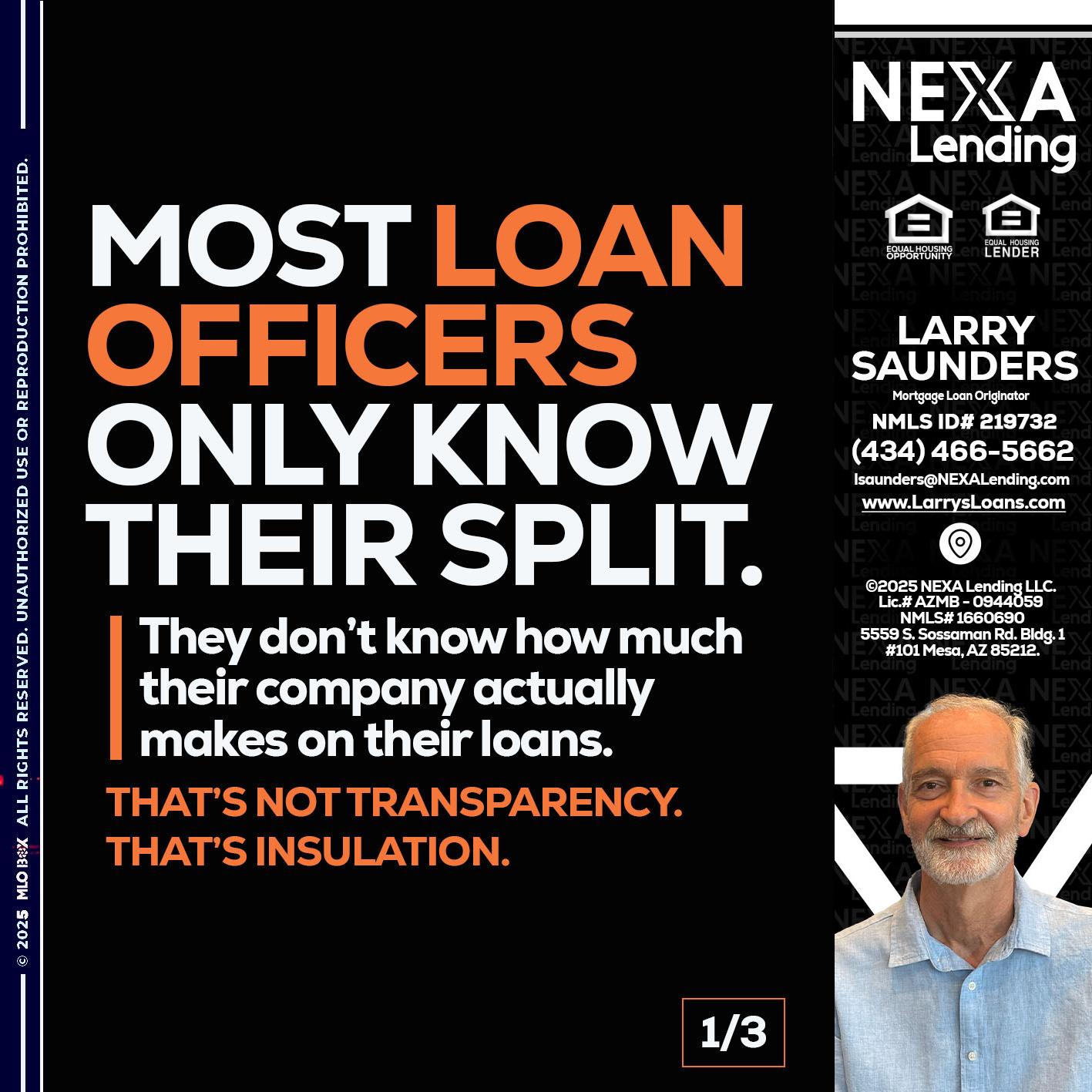 1 OF 3 - Larry Saunders -Mortgage Loan Originator