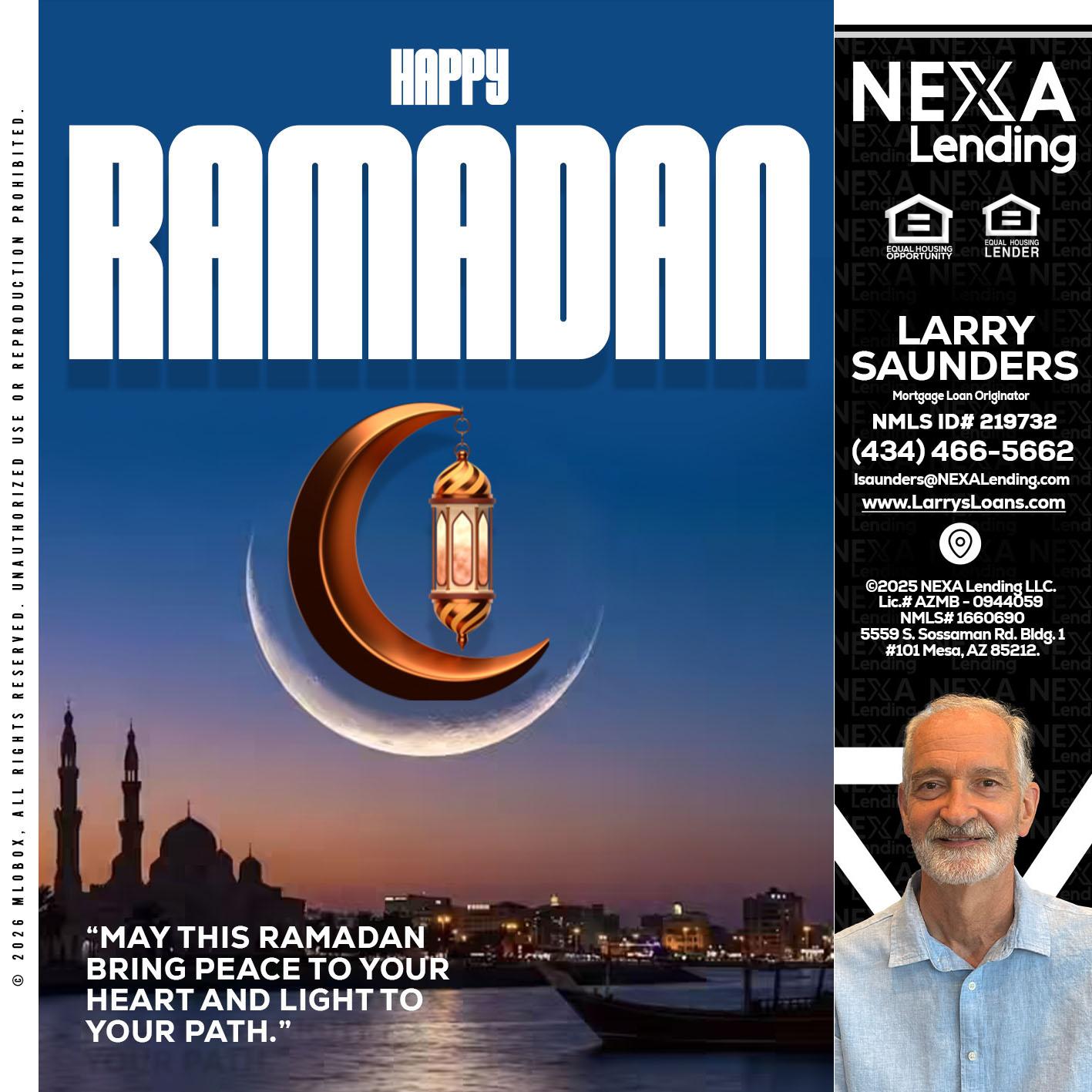RAMADAN - Larry Saunders -Mortgage Loan Originator