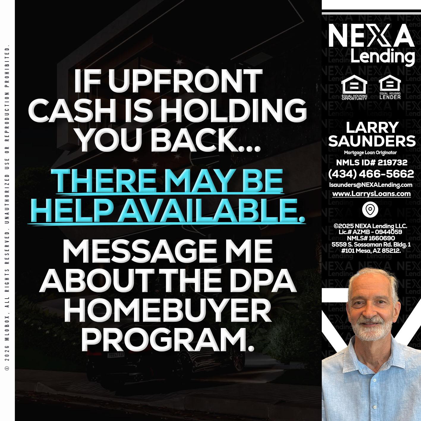 IF UPFRONT - Larry Saunders -Mortgage Loan Originator
