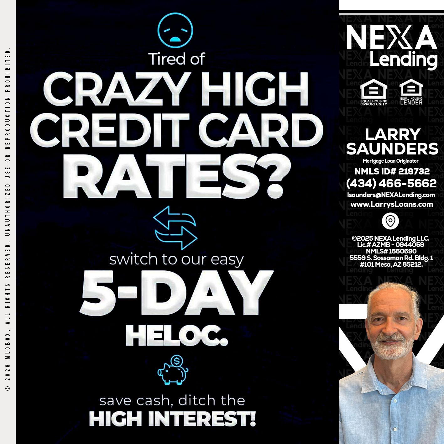 CRAZY HIGH - Larry Saunders -Mortgage Loan Originator