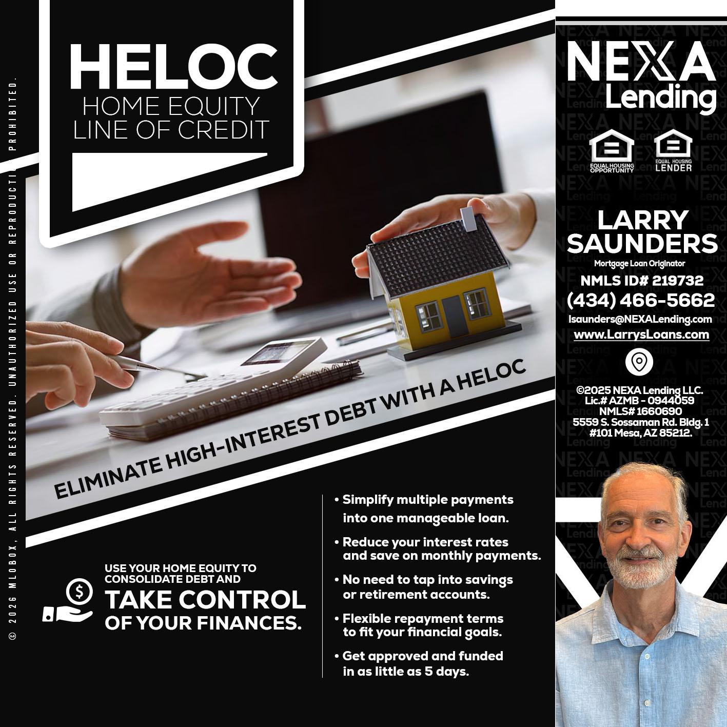 HELOC - Larry Saunders -Mortgage Loan Originator