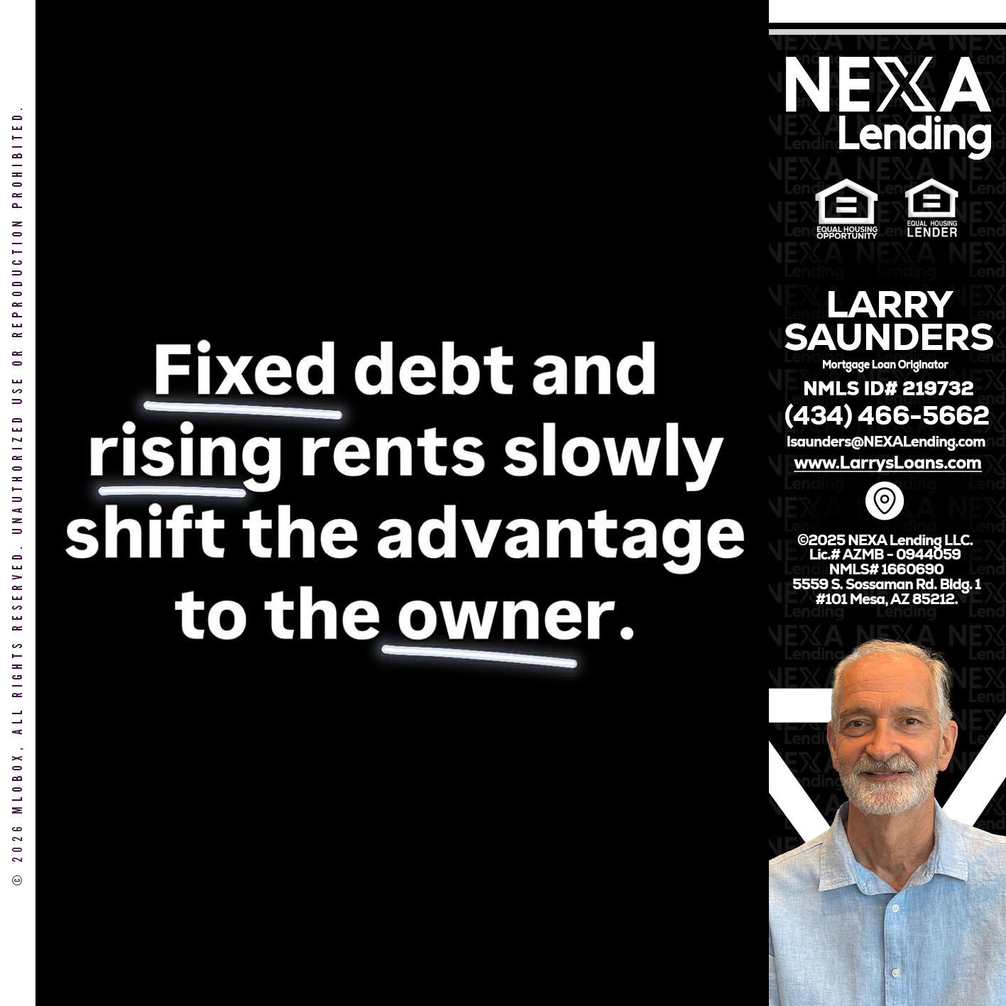 FIXED DEBT - Larry Saunders -Mortgage Loan Originator
