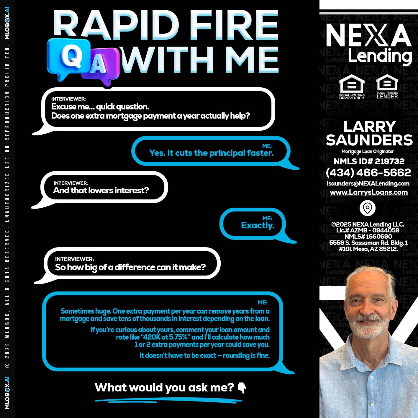 RAPID Q&A - Larry Saunders -Mortgage Loan Originator