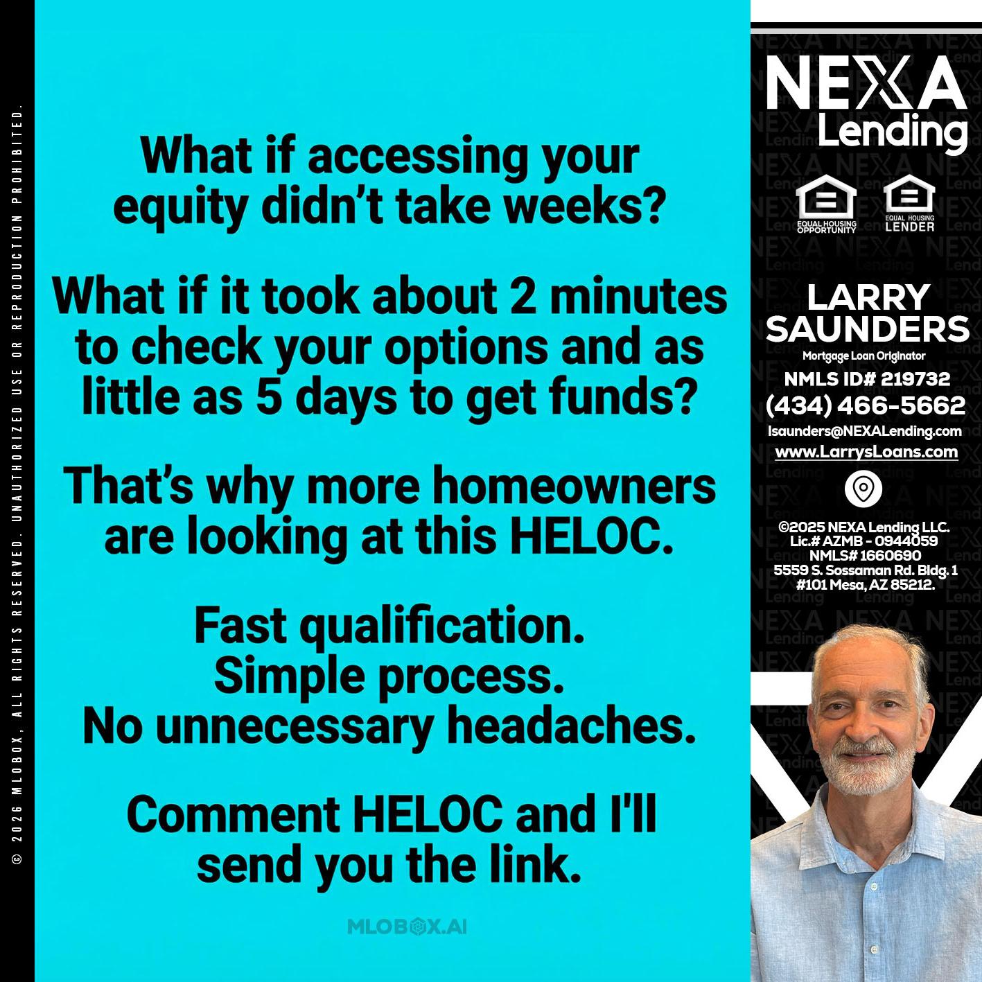 what if - Larry Saunders -Mortgage Loan Originator