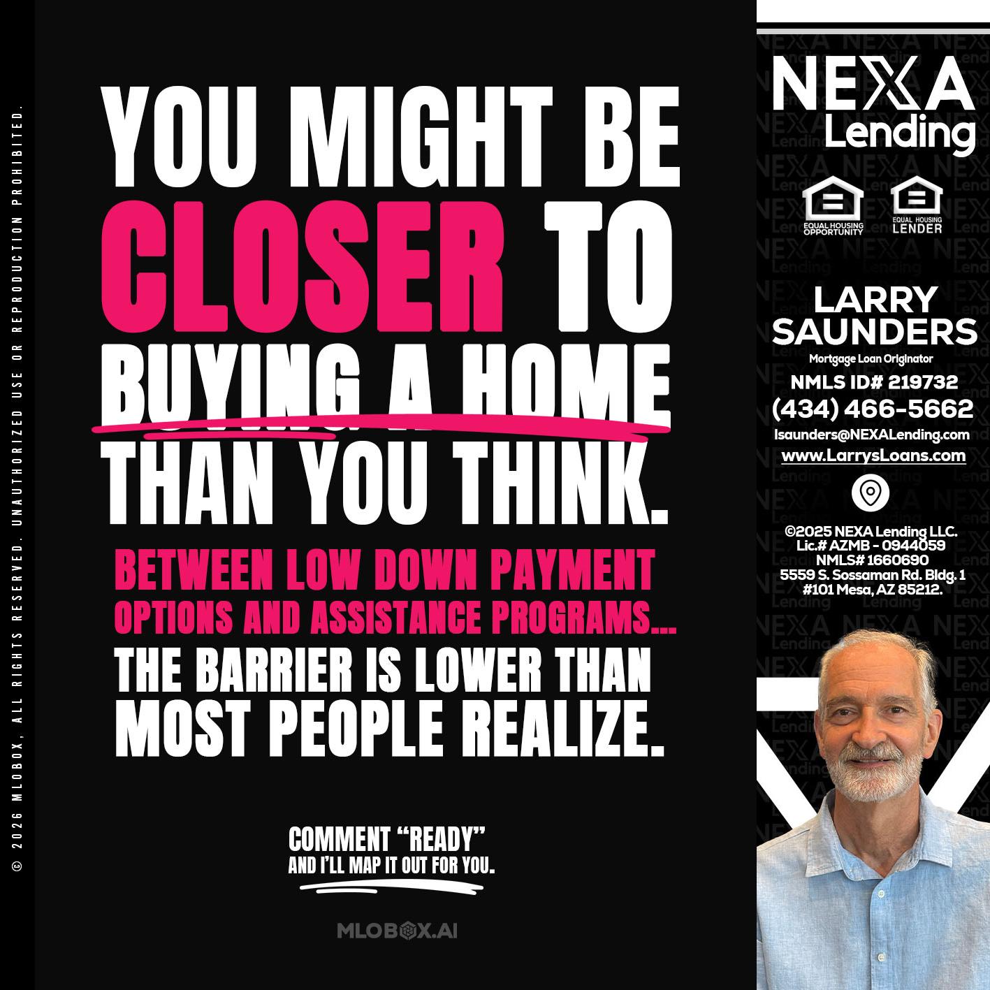 YOU MIGHT BE - Larry Saunders -Mortgage Loan Originator