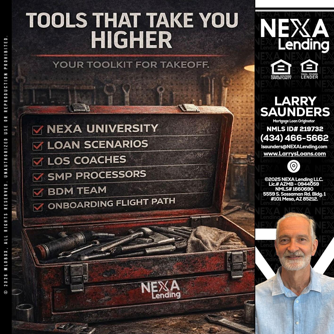 TOOLS THAT - Larry Saunders -Mortgage Loan Originator