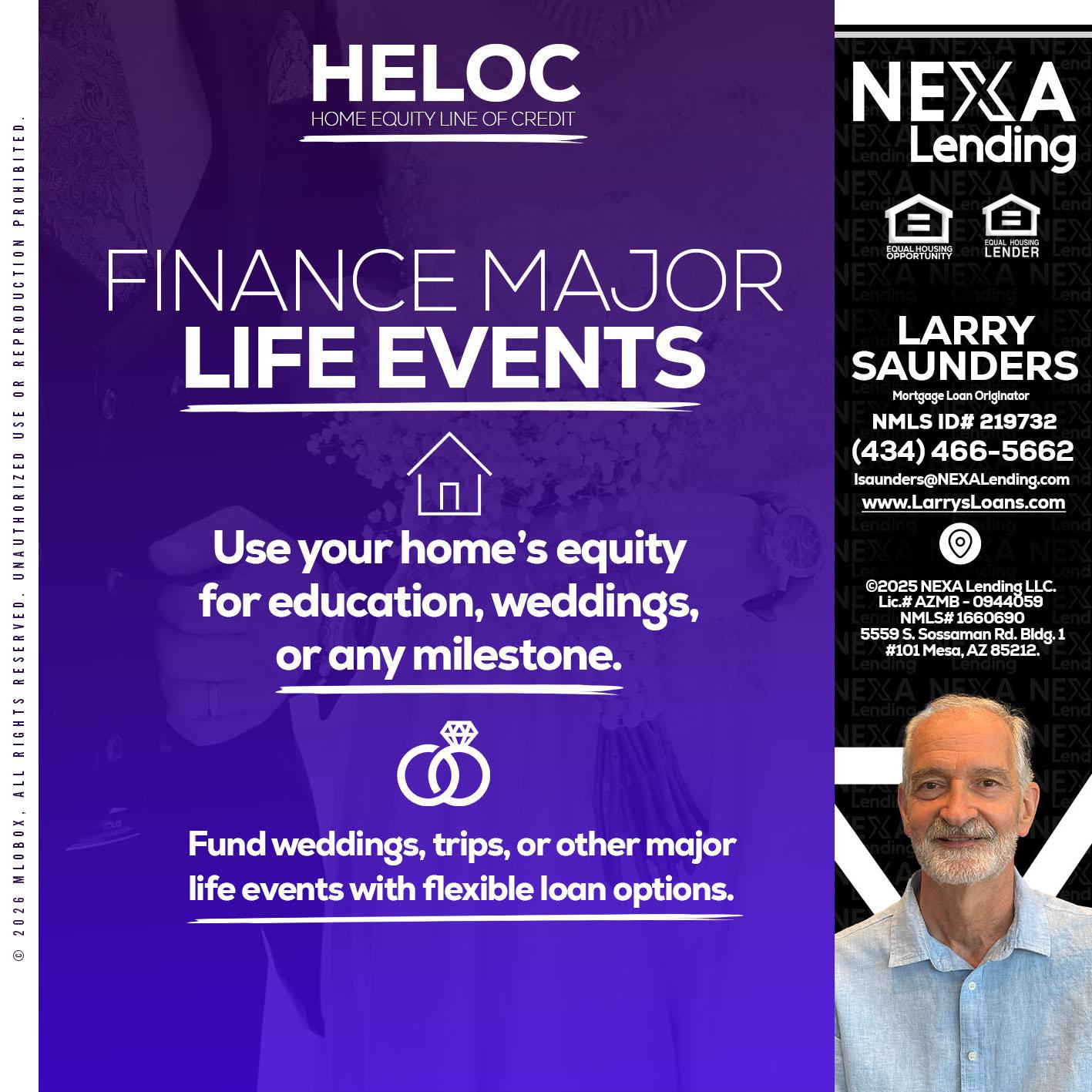 HELOC - Larry Saunders -Mortgage Loan Originator