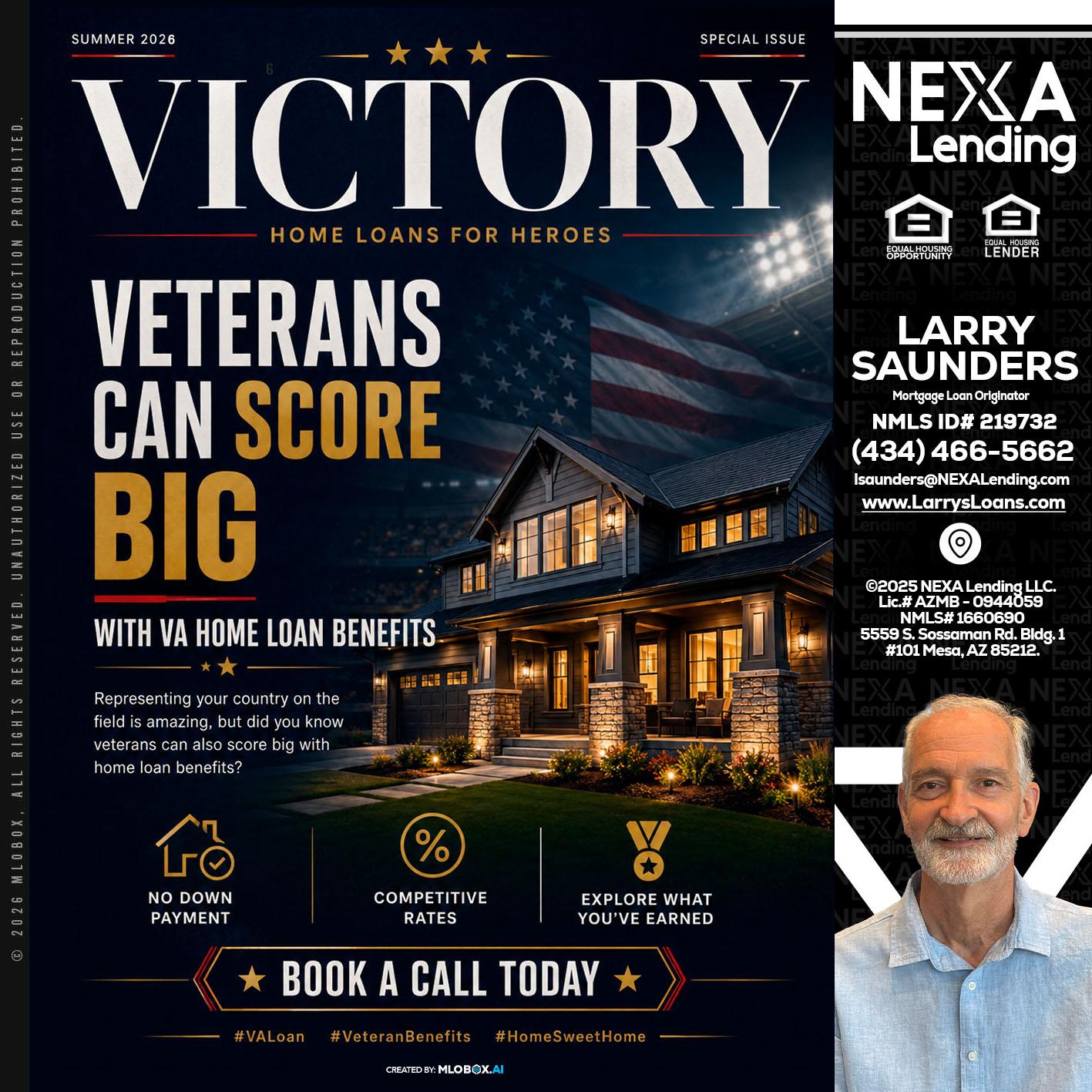 VICTORY - Larry Saunders -Mortgage Loan Originator