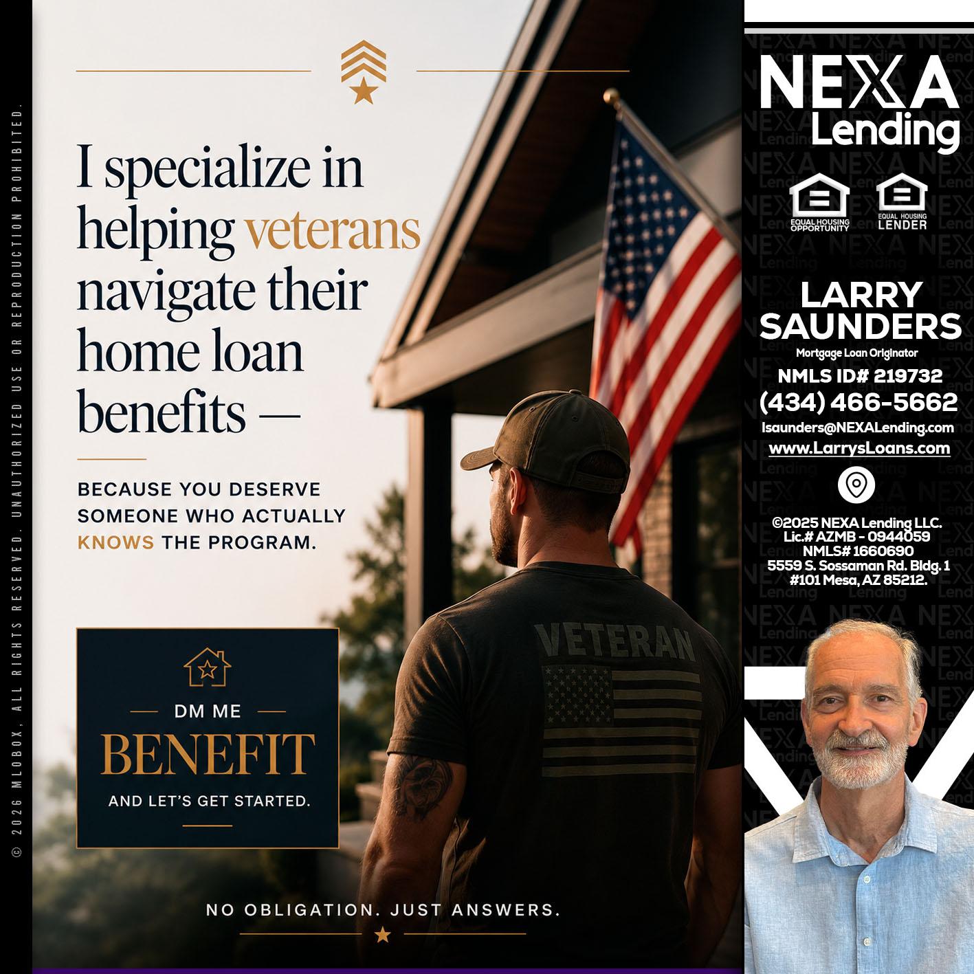 I SPECIALIZE - Larry Saunders -Mortgage Loan Originator