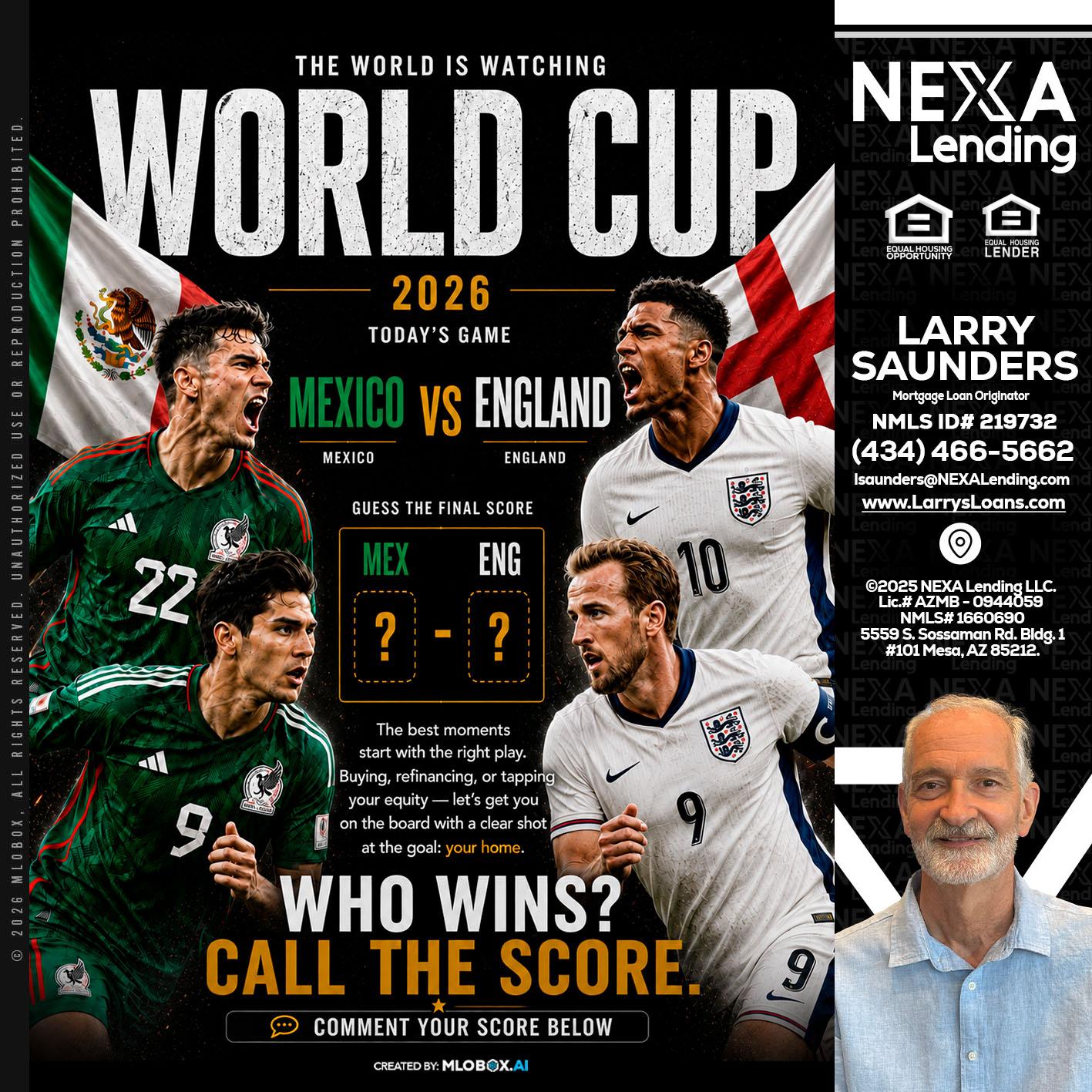 WHO'S WIN - Larry Saunders -Mortgage Loan Originator