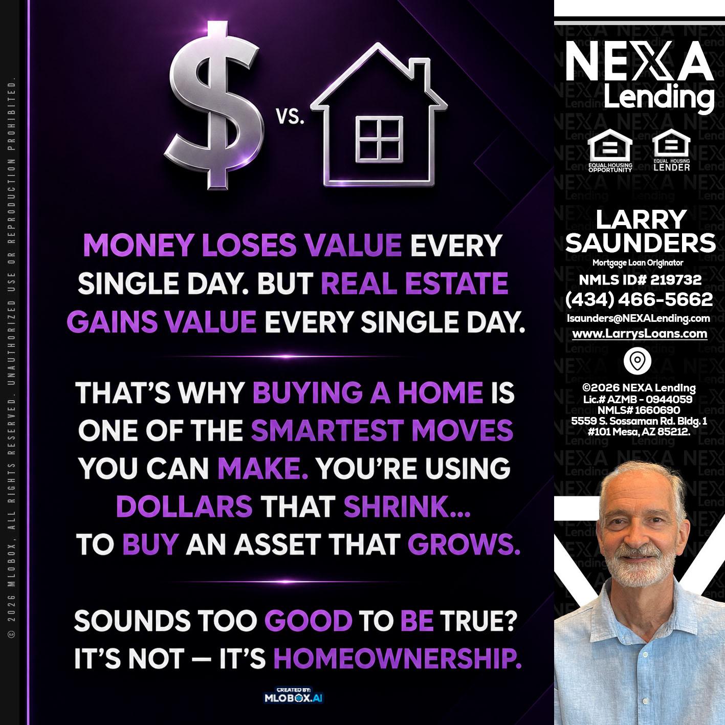 MONEY LOSES - Larry Saunders -Mortgage Loan Originator
